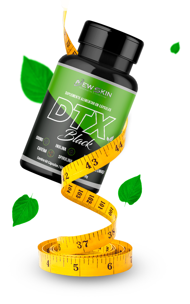 DTX Black pote com fita medidora